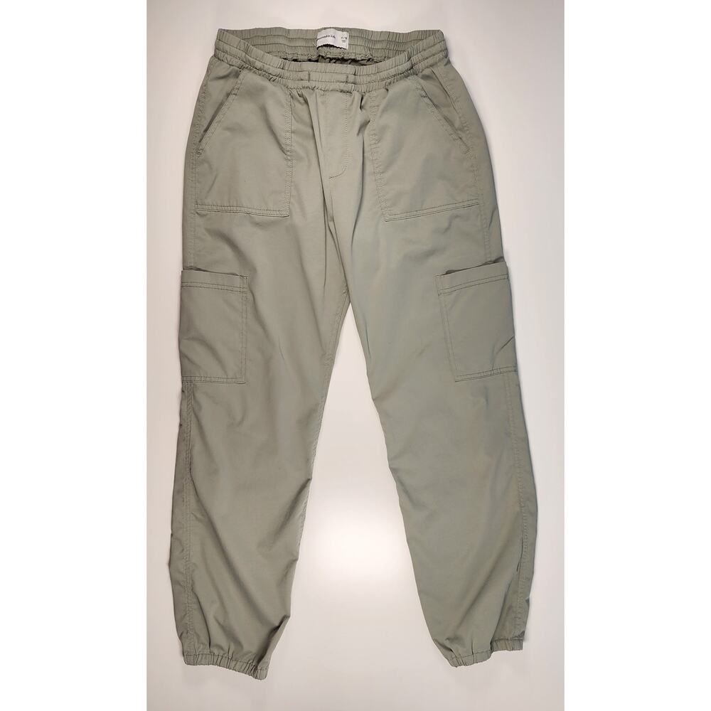 Abercrombie Kids Cargo Jogger Pants Olive Green Youth 17/18 Elastic‎ Waist